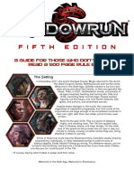 Shadowrun 5E Beginners Guide