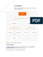 Tipos de Variables Estadística