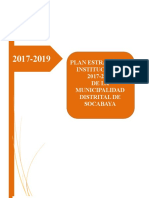 Plan Estratégico Institucional 2017 2019 MUNICIPALIDAD DE SOCABAYA PDF