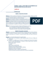 2018 Reglamento de Concursos de Residencias