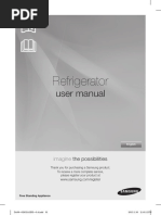 Samsung SR227MW 228L Fridge User Manual
