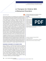 Sensory Integration Therapies For Children With Developmental and Behavioral Disorders