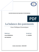 Balance Des Paiements