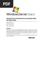 Branchcache Distributed Cache Mode Step by Step Guide