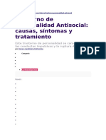 Trastorno de Personalidad Antisocial