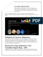 Definition of Concrete Admixtures