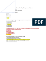 Preguntas Le Chatelier