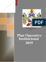 Plan Operativo Institucional 2019 PDF