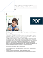 La Resiliencia Es Una Actitud Positiva Que Permite Hacer Frente A Las Dificultades