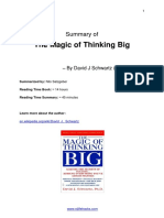 The Magic of Thinking Big - David J Schwartz - NJlifehacks Summary