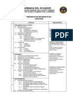 Temarios - Matemáticas - ESSUNA 2018 PDF