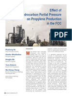 103-Effect of Hydrocarbon Partial Pressure On Propylene Production in The FCC