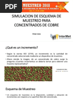 SIMULACION DE ESQUEMA DE MUESTREO PARA CONCENTRADOS DE COBRE - Omar Leva PDF