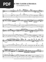 Chase The Clouds (GTR Solo) : Transcribed by Santiago Pagura