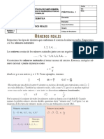 Práctica de Números Reales PDF