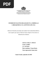 Informe de Pasantias Universidad Simon Bolivar Aduana