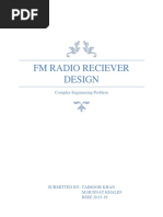 FM Radio Reciever Design: Complex Engineering Problem