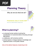 Planning Theory, DR Micahel Elliot, Georgia Tech