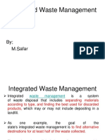 Integrated Waste Management: by M.Safar