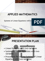 Systems of Linear Equations With Two Variables