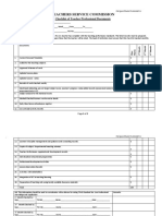 TPAD Check List For Teacher Professional Documents 2018