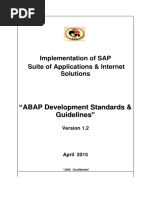 ABAP Development Standards Guidelines Ve