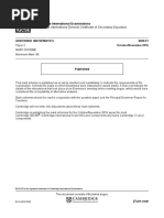 Igcse Marking Scheme