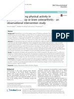 Health Enhancing Physical Activity in Patients With Hip or Knee Osteoarthritis - An Observational Intervention Study PDF