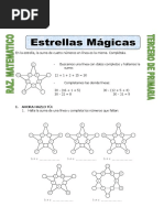 Ficha Estrella Magica para Tercero de Primaria