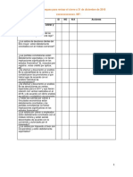 Lista de Chequeo para Revisar Cierre Esf