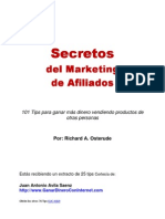 Secretos Del Marketing de Afiliados 25 Tips Consejos para Ganar Dinero en Internet Sin Tener Un Producto Propio