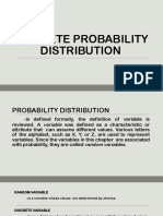 Discrete Probability Distribution