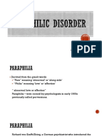 Paraphilic Disorder