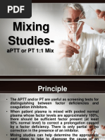 Mixing Studies-: aPTT or PT 1:1 Mix