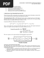 Lecture Guide 4 - Transfer Function and State-Space Models