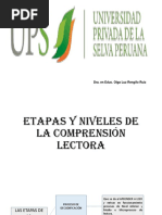 Etapas y Niveles de La Comprensión Lectora