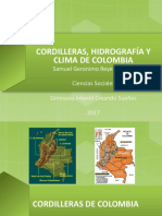 Cordilleras, Hidrografía y Clima de Colombia