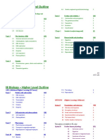 Ib Biology - HL Outline