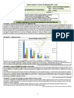 Examen National - Session de Rattrapage 2014 - Sujet: Dossier 1:marches Et Politiques Economiques Conjoncturelles