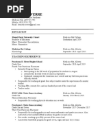 Educational Resume