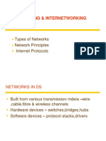 Networking & Internetworking: Types of Networks Network Principles Internet Protocols