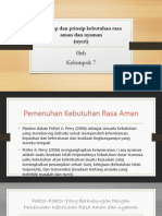 Konsep Dan Prinsip Kebutuhan Rasa Aman Dan Nyaman