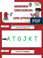 Memoria Visosecuencial Con Letras PDF