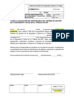 FT-SST-002 Formato Asignación Responsable Del SG-SST