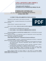 Structura Examen Licenta Pipp 2016