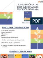 Actualización de Las Bases Curriculares de Educación Parvularia