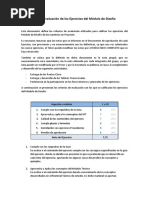 Documento de Evaluación de Los Ejercicios Del Módulo de Diseño PDF