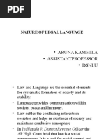 Aruna Kammila - Assistantprofessor - Dsnlu: Nature of Legal Language