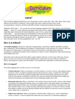 What Is Curriculum Mapping?: How Is It Mapped?