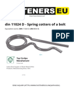 Din 11024 D - Spring Cotters of A Bolt